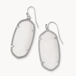 Kendra Scott Elle Elegant Silver Drop Earrings